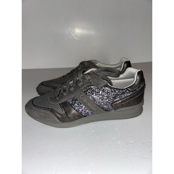 Guess glitter grey sneakers size 6.5 - Picture 2 of 6